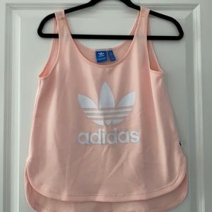 Adidas light pink Jersey tank